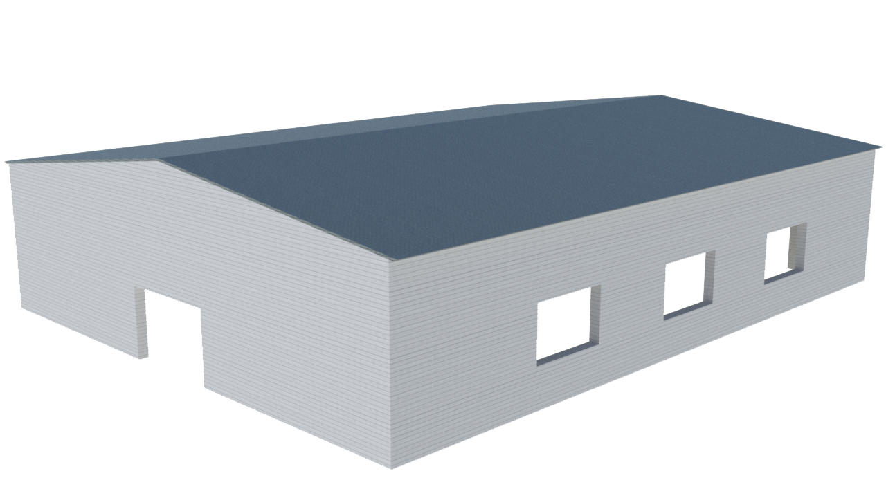 partially open building image